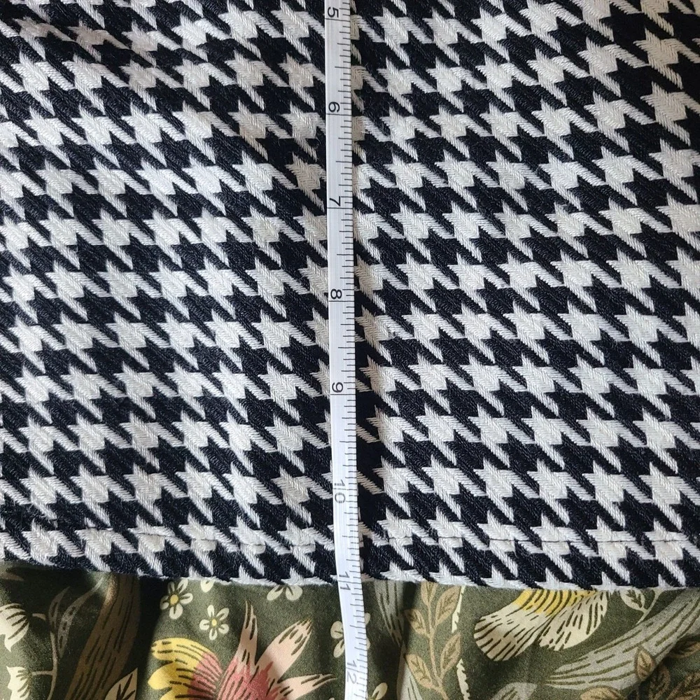 VTG Y2K Mary-Kate and Ashley Houndstooth Mini Skirt Kids 5 Black Faux Leather